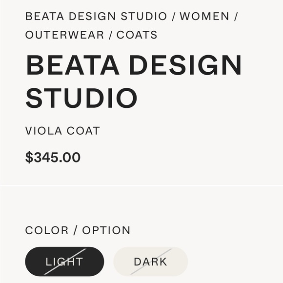 Beata Design Studio linen Viola Coat - Picture 4 of 9